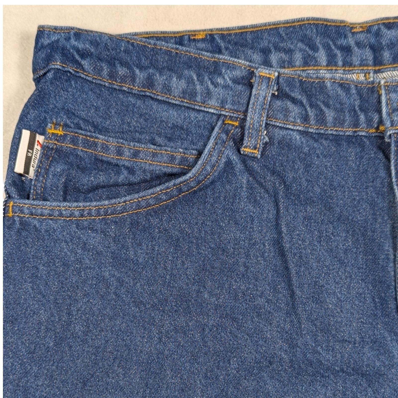 New Westex Indura Fr Flame Resistant Denim Jeans Mens 36x32 Blue Union Made Usa